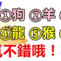 6月12日，生肖狗、羊、虎、龍、猴、豬！運氣不錯哦！