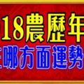 2018農曆年前，十二生肖哪方面運勢最旺