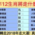 2018年12生肖將走什麼好運？88秒內轉走2018年走大運！真的靈驗！