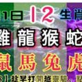 【12生肖運勢】5月1日星期二【11888】趁早打開越靈驗，點個贊吧！