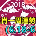 12生肖一周運勢預報（6.18-6.24）