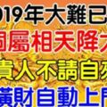 2019年大難已過，4個屬相貴人不請自來，橫財自動上門