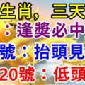 7月18號逢獎必中，19號抬頭見喜，20號低頭撿錢的生肖