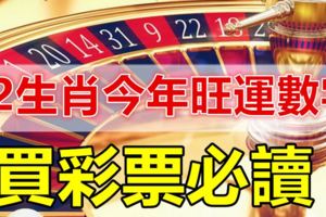 12生肖今年的旺運數字！買彩票必讀！