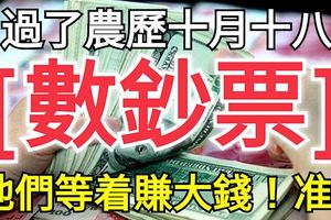 過了農曆十月十八，這6大生肖就等著「賺大錢」，開始「進鈔票」！
