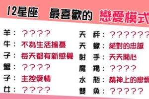 「這樣的愛情，最幸福」！12星座最喜歡的「戀愛模式」