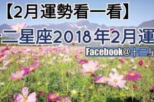 【2月運勢看一看】十二星座2018年2月運勢。