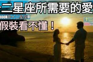 【十二星座所需要的愛情】，我假裝看不懂!