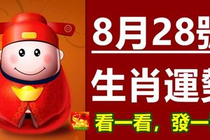 8月28號生肖運勢早知道