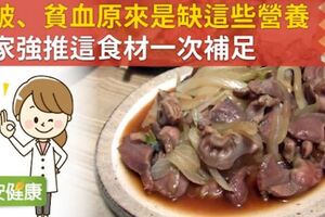 嘴破、貧血原來是缺這些營養！專家強推這食材一次補足