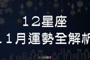 【１１月運勢】１２星座運勢「神預測」！今年最後一波「水逆」，你準備好接招了嗎？