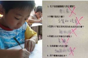 這個小學生「考零分」，他的答案被po上網時，網友大讚｢根本是天才｣還質問老師「到底哪裡錯了」！！