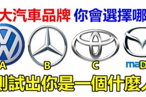 心理測試：四大汽車品牌、你會選擇哪個、測試出你是一個什麼人！