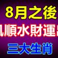 8月之後順風順水財運出色的生肖