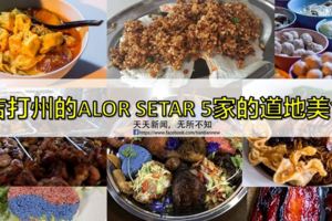 吉打州的ALORSETAR5家的道地美食