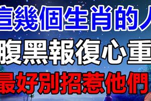 這幾個生肖的人腹黑報復心重，最好別招惹他們！