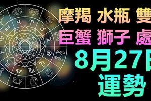 摩羯水瓶雙魚巨蟹獅子處女8月27日運勢看看心是不是空下來了？