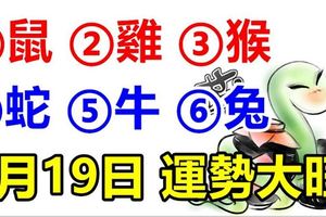 9月19日，運勢大旺的六個生肖，但願你榜上有名！