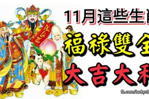 11月這些生肖福祿雙全，大吉大利