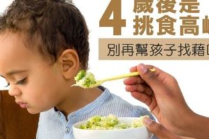 4歲後是挑食高峰別再幫孩子找藉口！