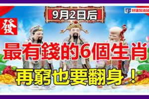 9月2號後，最有錢的6個生肖，「窮小子」也能變「大富翁」！