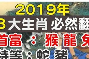 你家有生肖猴，龍，兔嗎？2019年，這「8生肖」貴人相助，必然翻身！（真的靈）