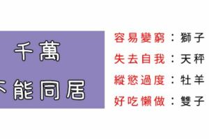 這些星座組合千萬「不能同居」！原因竟然是會「縱慾過度」！？