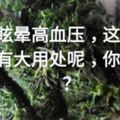 頭痛眩暈高血壓，這種路邊野草有大用處呢，你知道嗎？