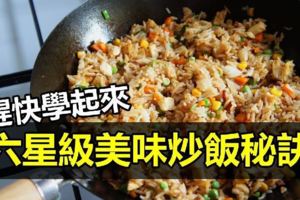 六星級美味炒飯秘訣！這樣炒飯太美味了！！