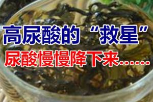 它是高尿酸「剋星」，排酸毒就多吃它，不用多久尿酸就降下來