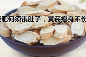 減肥何須餓肚子，黃芪瘦身不傷身