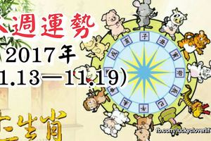 十二生肖本週運勢2017年（11.13–11.19）