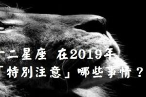 十二星座在2019年要「小心」哪些事情？小心一個不注意，就很容易出事！