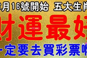 2月16日，財運最旺的生肖，一定要去買彩票啊