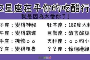 在乎你才會有的表現！發現12星座在乎你的「吃醋線索」，水瓶太特別了啦！