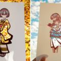 日本藝術家靠大自然「上色」　隨時幫插畫主角換上絕美新服裝