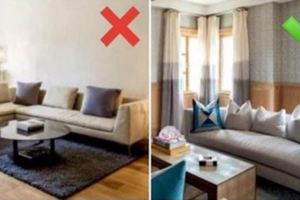 16個超多人常犯的「客廳錯誤裝潢方式」！#6別再把沙發「靠牆擺」了！