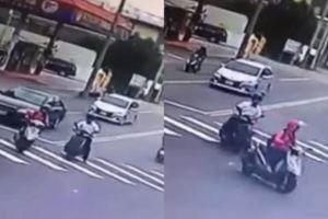 只有三寶能超越三寶！女騎士急轉嚇壞逆轉伯害他呆愣路口5秒