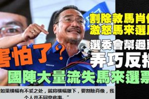 【國陣大量流失馬來選票】他害怕了！革除敦馬肖像激怒馬來選民，選委會幫過頭，弄巧反拙！大事不妙！