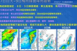 大雨將至！快看梅雨鋒面懶人包