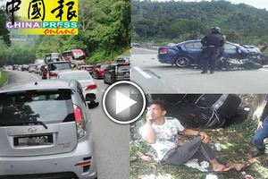 加叻大道發生多宗車禍，也導致交通大堵塞！
