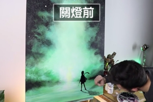 哈利波特畫作裡「真的藏魔法」　一關燈忍不住高喊：疾疾，護法現身！