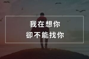 夜深了你睡了嗎？我在想你，卻不能找你