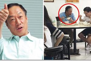 捕獲野生郭台銘?!網友在平價牛肉麵店發現「疑似郭董的人」，照片曝光後才知道這間店是...