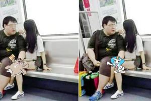 他在地鐵目擊「胖男vs短褲妹」馬上分享！網友一見細節親暱…:又想讓我哭！