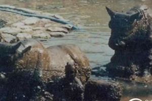 黃河出土四尊鐵牛，水中千年不腐，中國最重要的文物