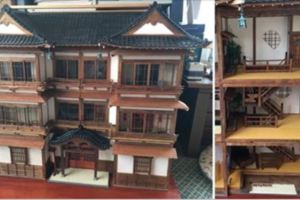 孫女想要一個「娃娃屋」，沒想到爺爺做了超精緻的「古代日式大宅」網友都跪了！