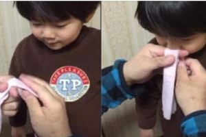 日本媽媽超簡單「1分鐘幫孩子吸鼻涕方法」大公開！只要一張衛生紙！寶寶鼻子也不會發紅脫皮！