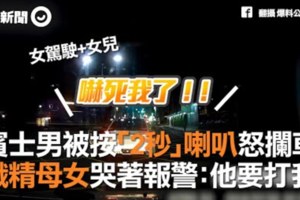 母女被賓士逼車「長按喇叭」惹怒對方　急著報警「接著演技大爆發」網友傻眼了