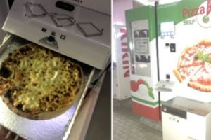 不愧是販賣機王國！日本出現《披薩自動販賣機》５分鐘即可出爐！